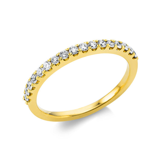 Ring 18 kt GG, 17 Brill. 0,31 ct, TW-si