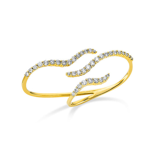 Ring 18 kt GG, 40 Brill. 2,22 ct, TW-vsi/si