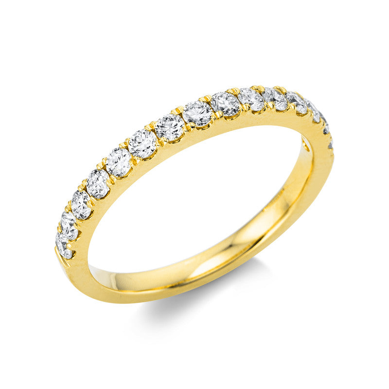 Ring 18 kt GG, 15 Brill. 0,51 ct, TW-si