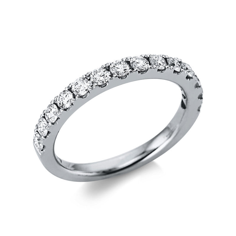 Ring 18 kt WG, 14 Brill. 0,68 ct, TW-si
