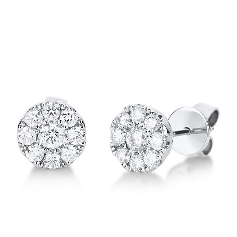 Ohrstecker 18 kt WG, 18 Brill. 0,68 ct, TW-vsi/si