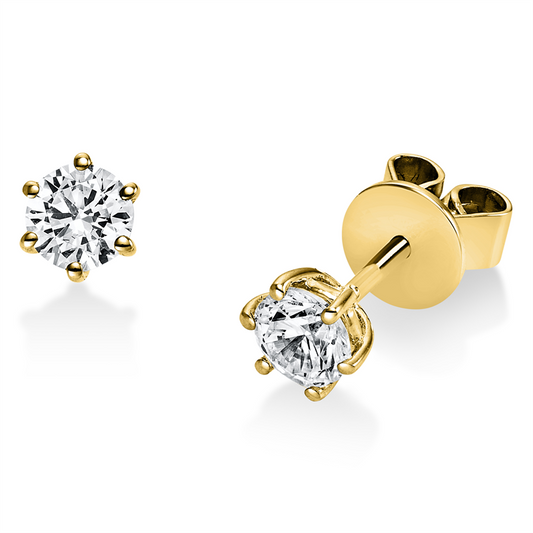 Ohrstecker 18 kt GG, GIA6525135947 + GIA6521047826, 2 Brill. 0,60 ct, TW-si