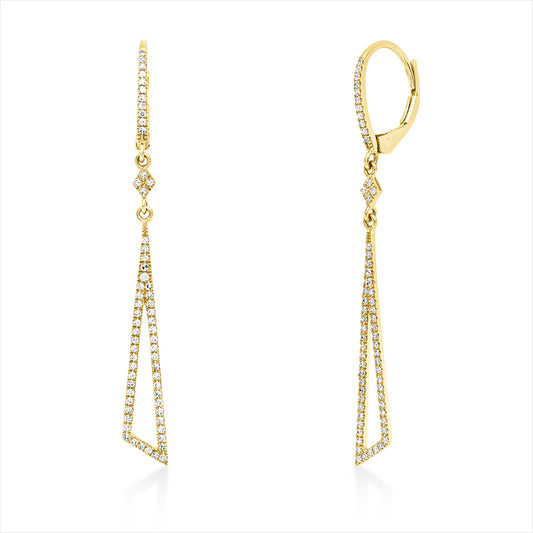 Ohrschmuck 18 kt GG, 126 Dia. 0,30 ct, W-si