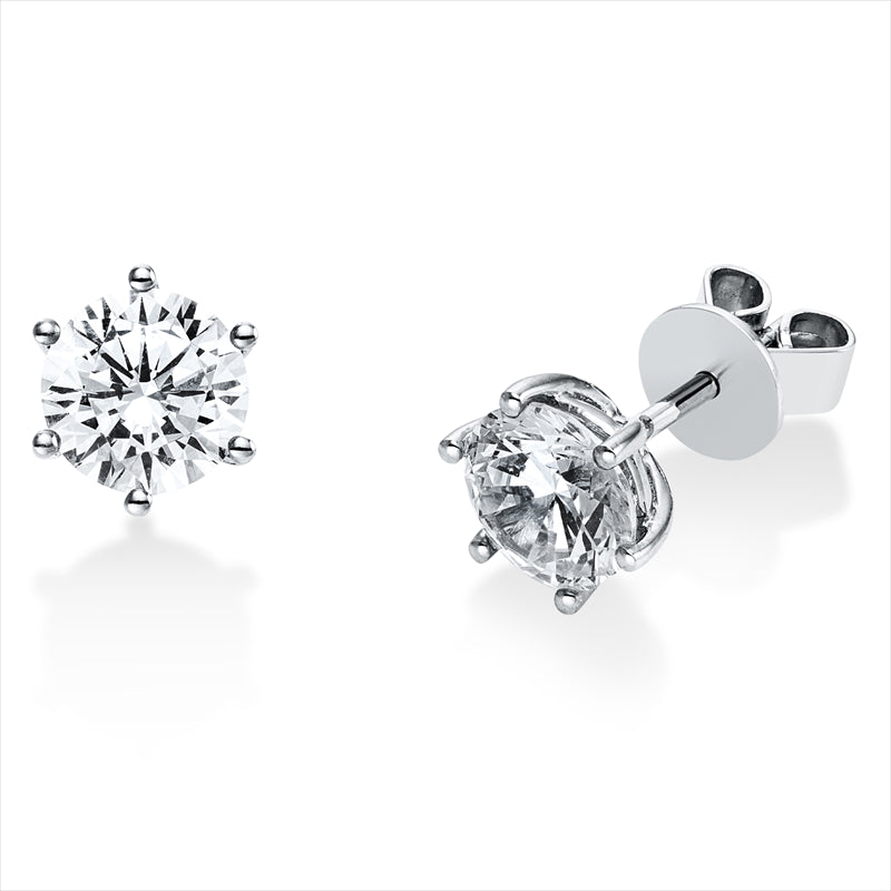 Ohrstecker 18 kt WG, HRD23004 + LIRGIA7049, 2 Brill. 2,00 ct, TW-si