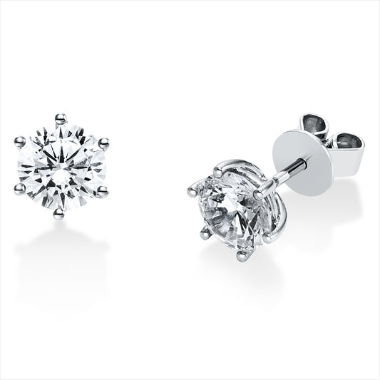 Ohrstecker 18 kt WG, HRD23004 + LIRGIA7049, 2 Brill. 2,00 ct, TW-si