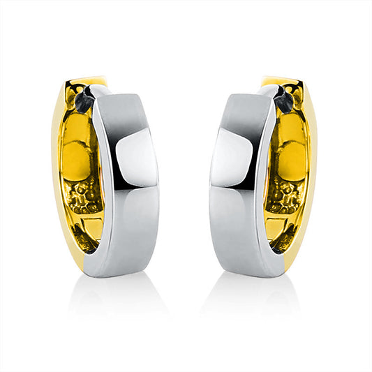 Creolen 18 kt WG+GG, poliert