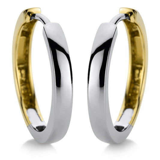 Creolen 18 kt WG+GG, poliert