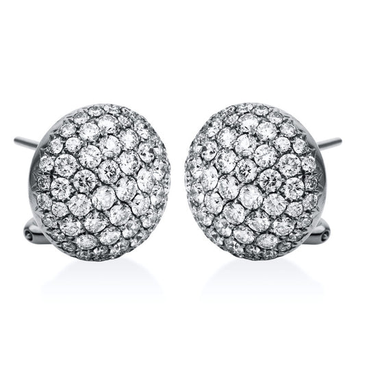 Ohrstecker 18 kt WG, 122 Brill. 2,81 ct, TW-si