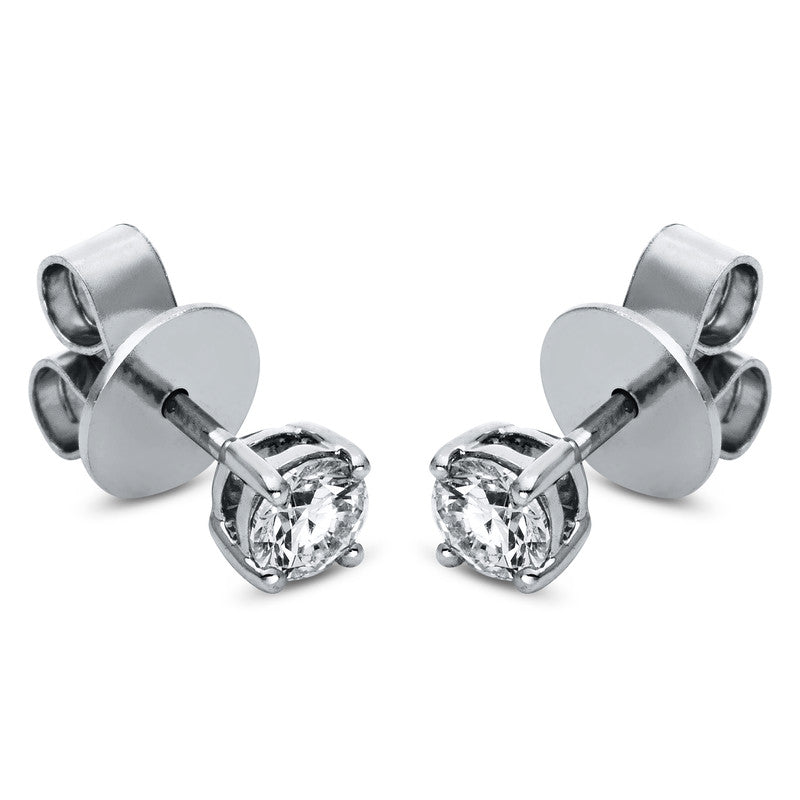 Ohrstecker 18 kt WG, 2 Brill. 0,50 ct, TW-si