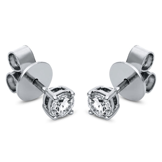 Ohrstecker 18 kt WG, 2 Brill. 0,50 ct, TW-si