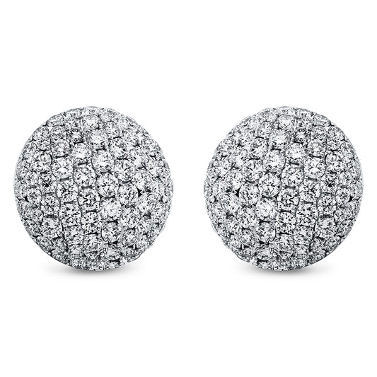 Ohrstecker 18 kt WG, 158 Brill. 2,17 ct, TW-vsi