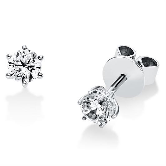 Ohrstecker 14 kt WG, 2 Brill. 0,50 ct, TW-si2