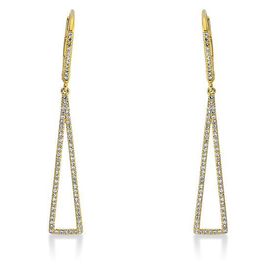 Ohrschmuck 18 kt GG, 148 Dia. 0,34 ct, W-si