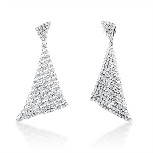 Ohrschmuck 18 kt WG, 240 Brill. 5,95 ct, TW-si