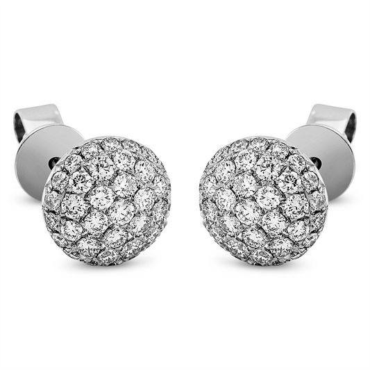 Ohrstecker 18 kt WG, 74 Brill. 0,73 ct, TW-vsi