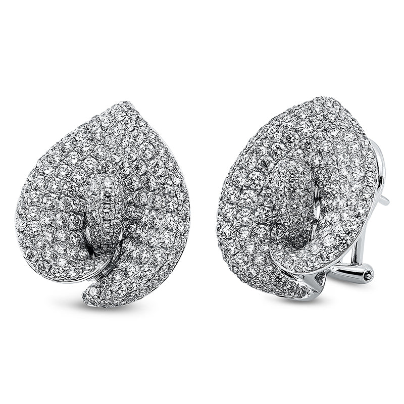 Ohrschmuck 18 kt WG, 304 Brill. 3,72 ct, TW-vsi