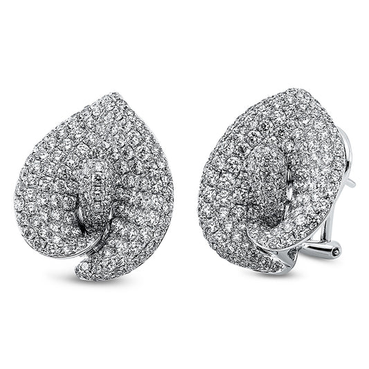 Ohrschmuck 18 kt WG, 304 Brill. 3,72 ct, TW-vsi