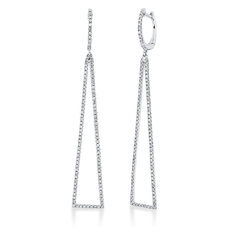 Ohrschmuck 18 kt WG, 194 Dia. 0,69 ct, W-si