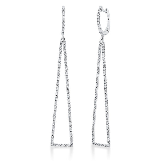 Ohrschmuck 18 kt WG, 194 Dia. 0,69 ct, W-si