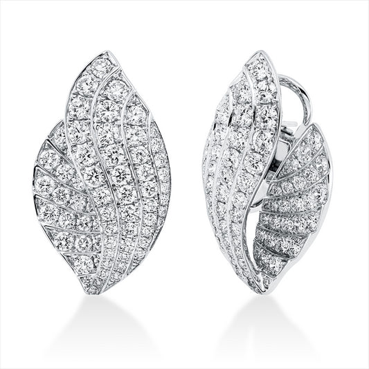 Ohrschmuck 18 kt WG, 142 Brill. 4,35 ct, TW-vsi