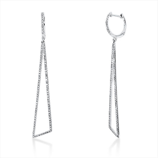 Ohrschmuck 14 kt WG, 186 Dia. 0,73 ct, W-si