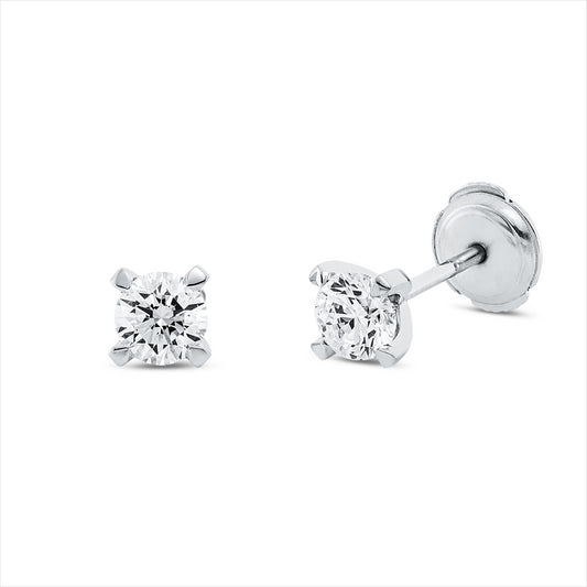 Ohrstecker 18 kt WG, GIA1505573201+GIA1508685663, 2 Brill. 1,00 ct, TW-vsi