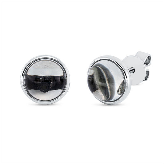 Ohrstecker 18 kt WG, 2 Amethyste 2,81 ct grün