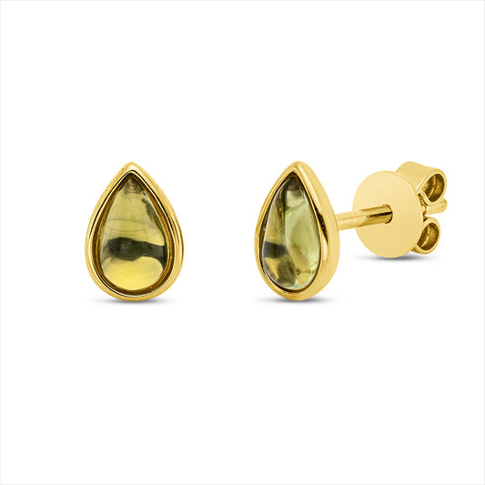 Ohrstecker 18 kt GG, 2 Peridot 0,80 ct
