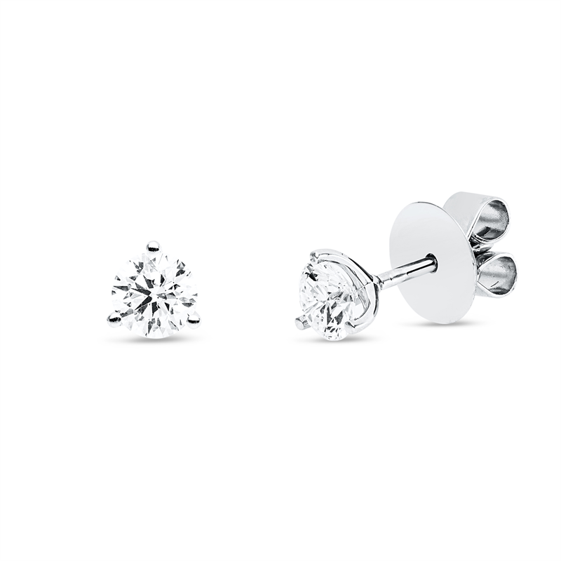 Ohrstecker 18 kt WG, GIA5126180156+GIA1515660719, 2 Brill. 1,02 ct, TW-si