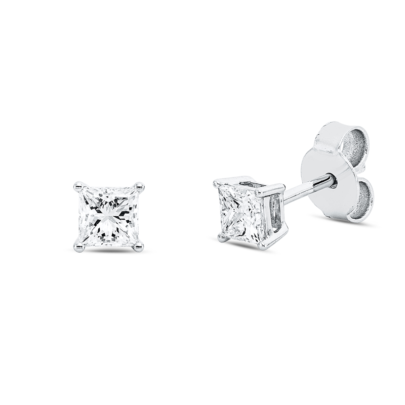 Ohrstecker 18 kt WG, GIA 1508992817, 6512705222, 1 Princ. 0,32 ct, F-vvs2, 1 Princ. 0,31 ct, F-vvs2