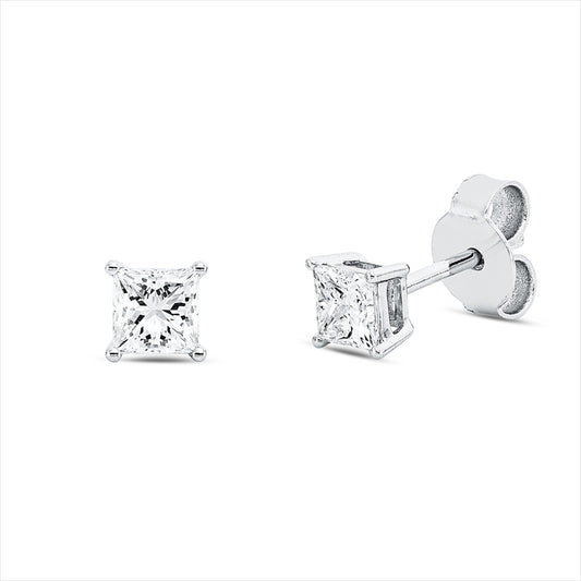 Ohrstecker 18 kt WG, GIA 1508992817, 6512705222, 1 Princ. 0,32 ct, F-vvs2, 1 Princ. 0,31 ct, F-vvs2