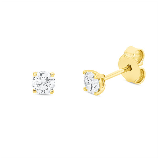 Ohrstecker 18 kt GG, 2 Brill. 0,51 ct, TW-si