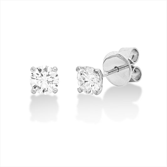 Ohrstecker 18 kt WG, GIA5523626184+GIA3525623103, 2 Brill. 0,80 ct, TW-vs2