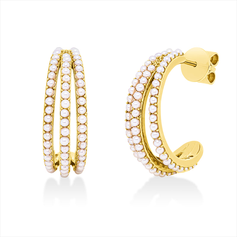 Ohrstecker 18 kt GG, 138 SW weiß 1,5 mm