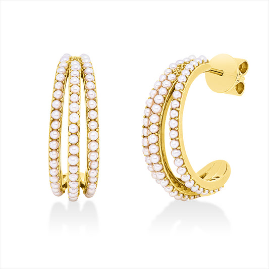 Ohrstecker 18 kt GG, 138 SW weiß 1,5 mm