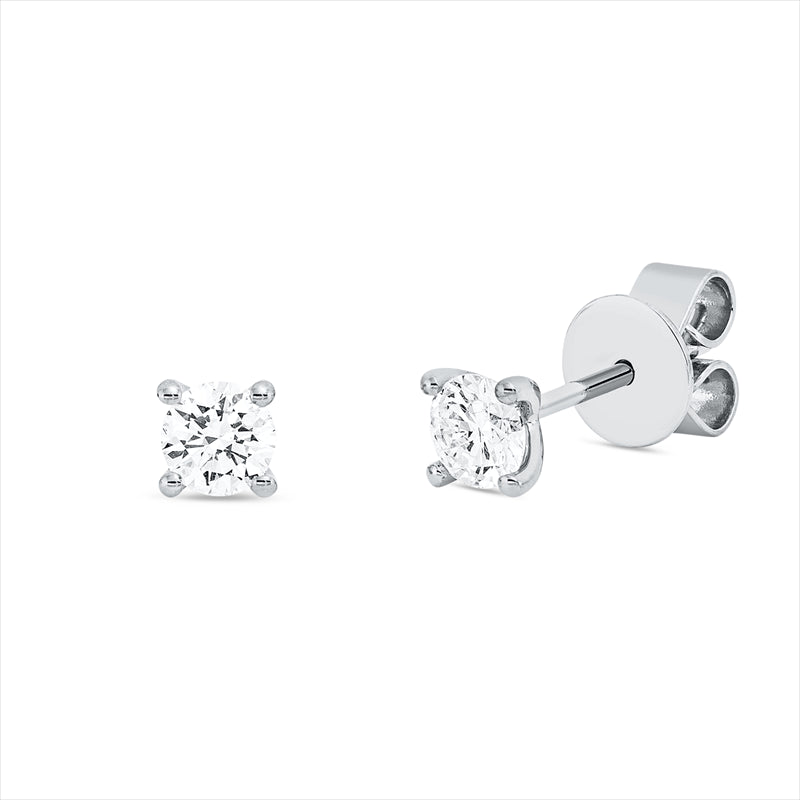 Ohrstecker 18 kt WG, 2 Brill. 0,50 ct, TW-si