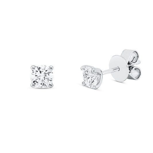 Ohrstecker 18 kt WG, GIA6522979527 + GIA6521942504, 2 Brill. 0,60 ct, E-si