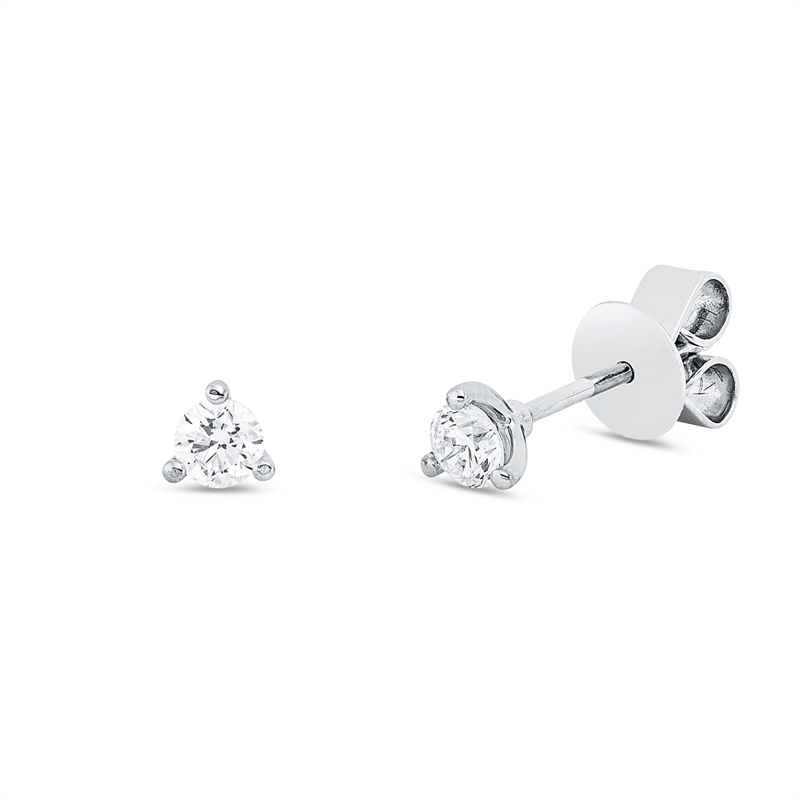 Ohrstecker 18 kt WG, 2 Brill. 0,30 ct, TW-si