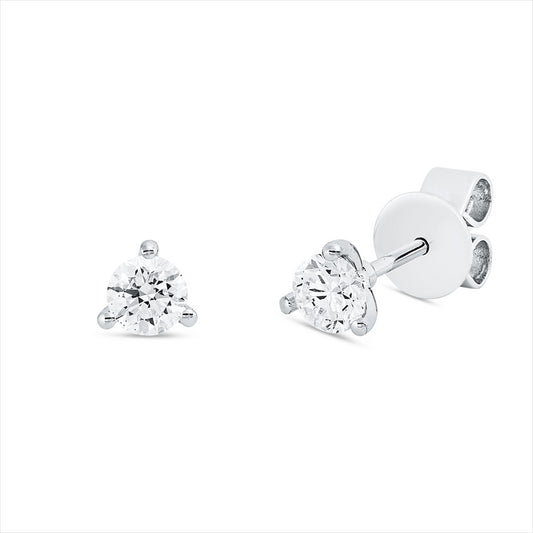 Ohrstecker 18 kt WG, 2 Brill. 0,50 ct, TW-si