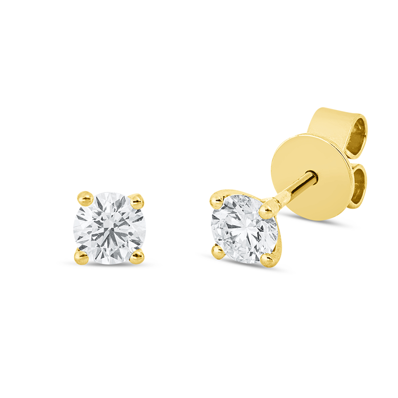 Ohrstecker 18 kt GG, GIA2526580487 + GIA1523999102, 2 Brill. 0,60 ct, TW-si