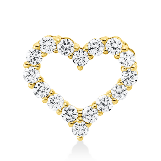 Creolen 18 kt GG, 134 Brill. 0,58 ct, TW-si, 124 SW weiß