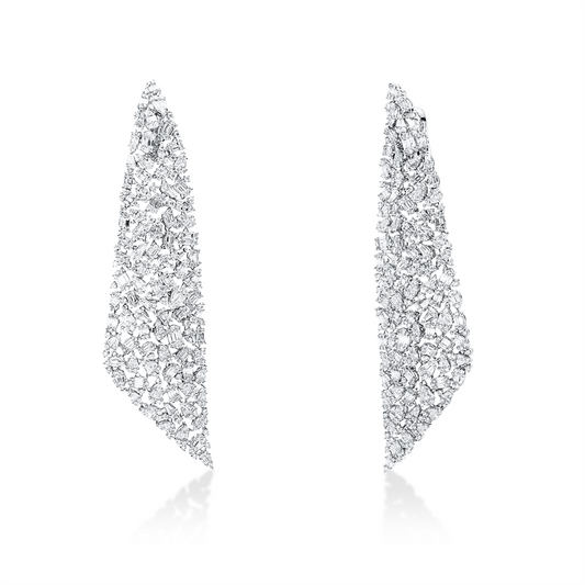 Ohrschmuck 18 kt WG, Fant-Schl. 11,33 ct, F-vsi/si
