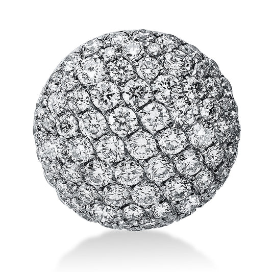 Anhänger 18 kt WG, 79 Brill. 0,88 ct, TW-vsi