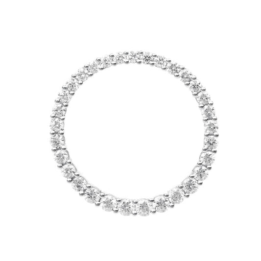 Anhänger 18 kt WG, 31 Brill. 1,19 ct, TW-si