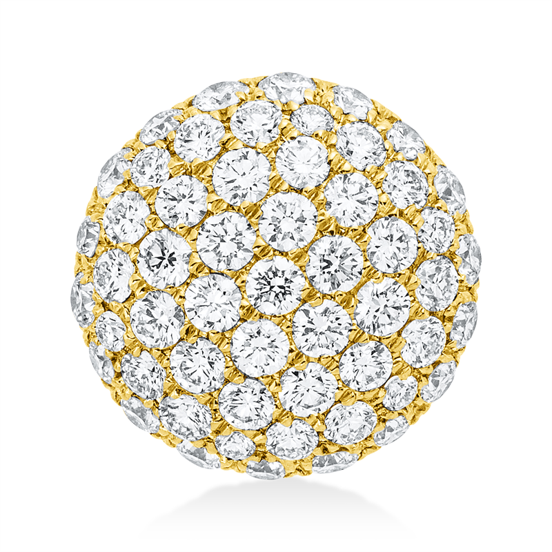 Anhänger 18 kt GG, 55 Brill. 0,55 ct, TW-vsi