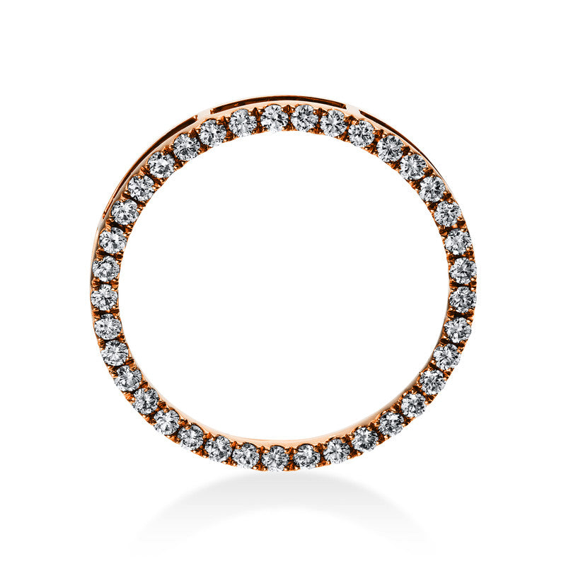 Anhänger 18 kt RG, 37 Brill. 0,93 ct, TW-si