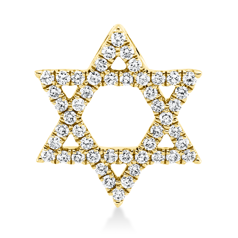 Anhänger 18 kt GG, 48 Brill. 0,33 ct, TW-vsi/si