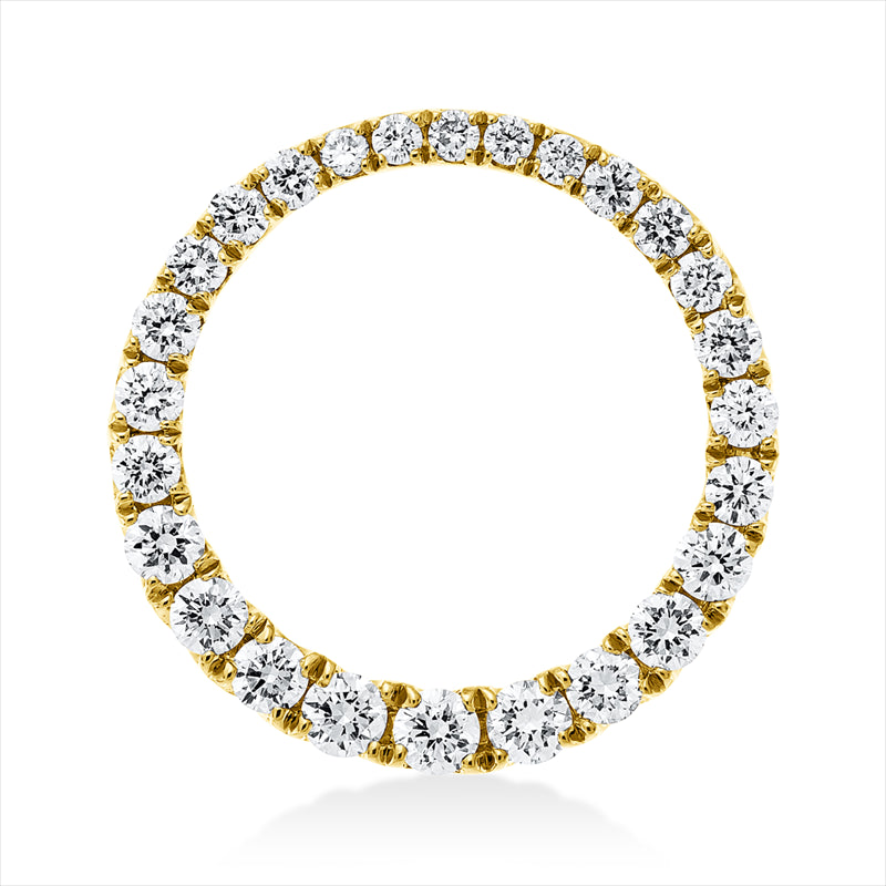 Anhänger 18 kt GG, 26 Brill. 0,34 ct, TW-vsi/si