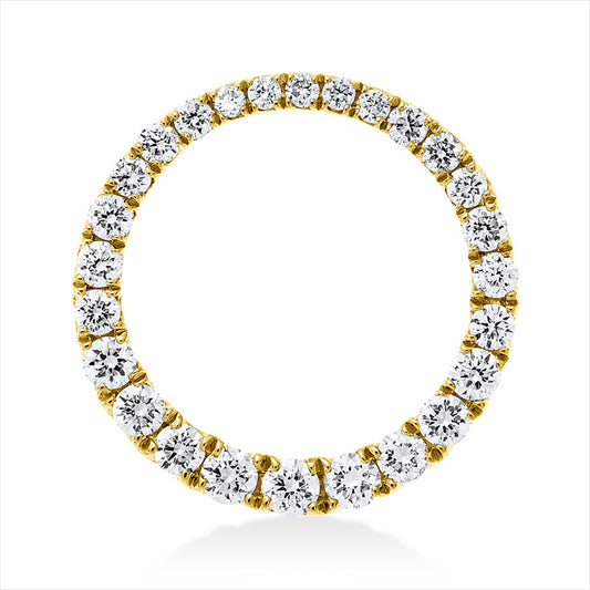 Anhänger 18 kt GG, 26 Brill. 0,34 ct, TW-vsi/si