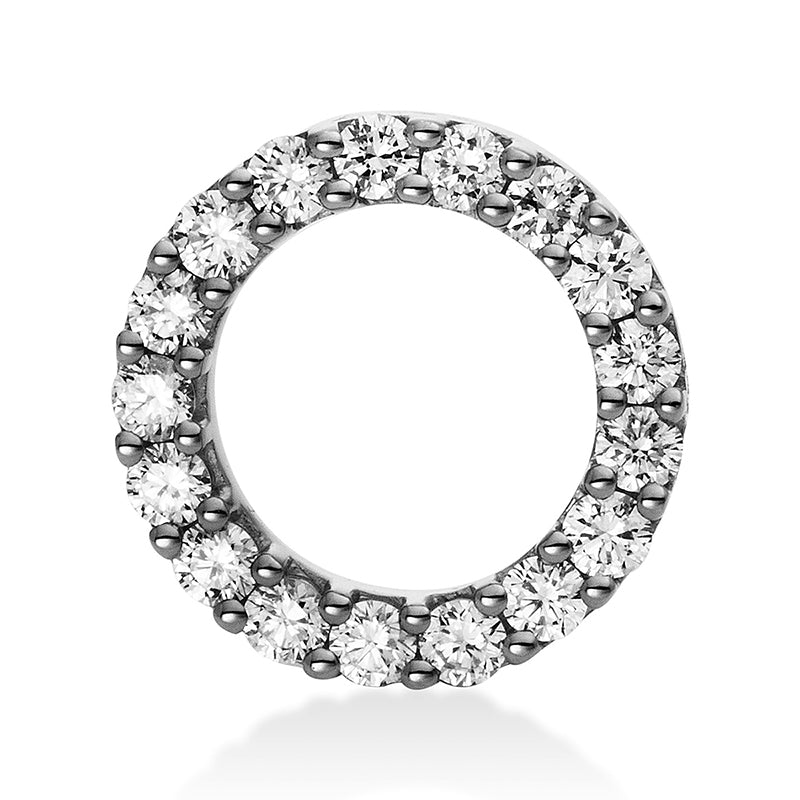 Anhänger 18 kt WG, 17 Brill. 0,50 ct, TW-si